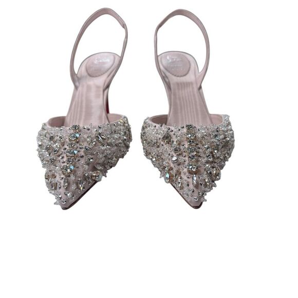 NWT Christian Louboutin Queenissima Sling 80 (37.5/7.5) - Picture 3 of 8